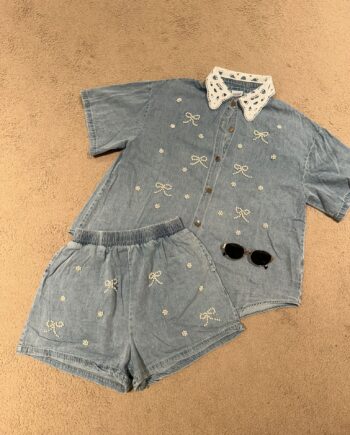 Bow Pearl Set